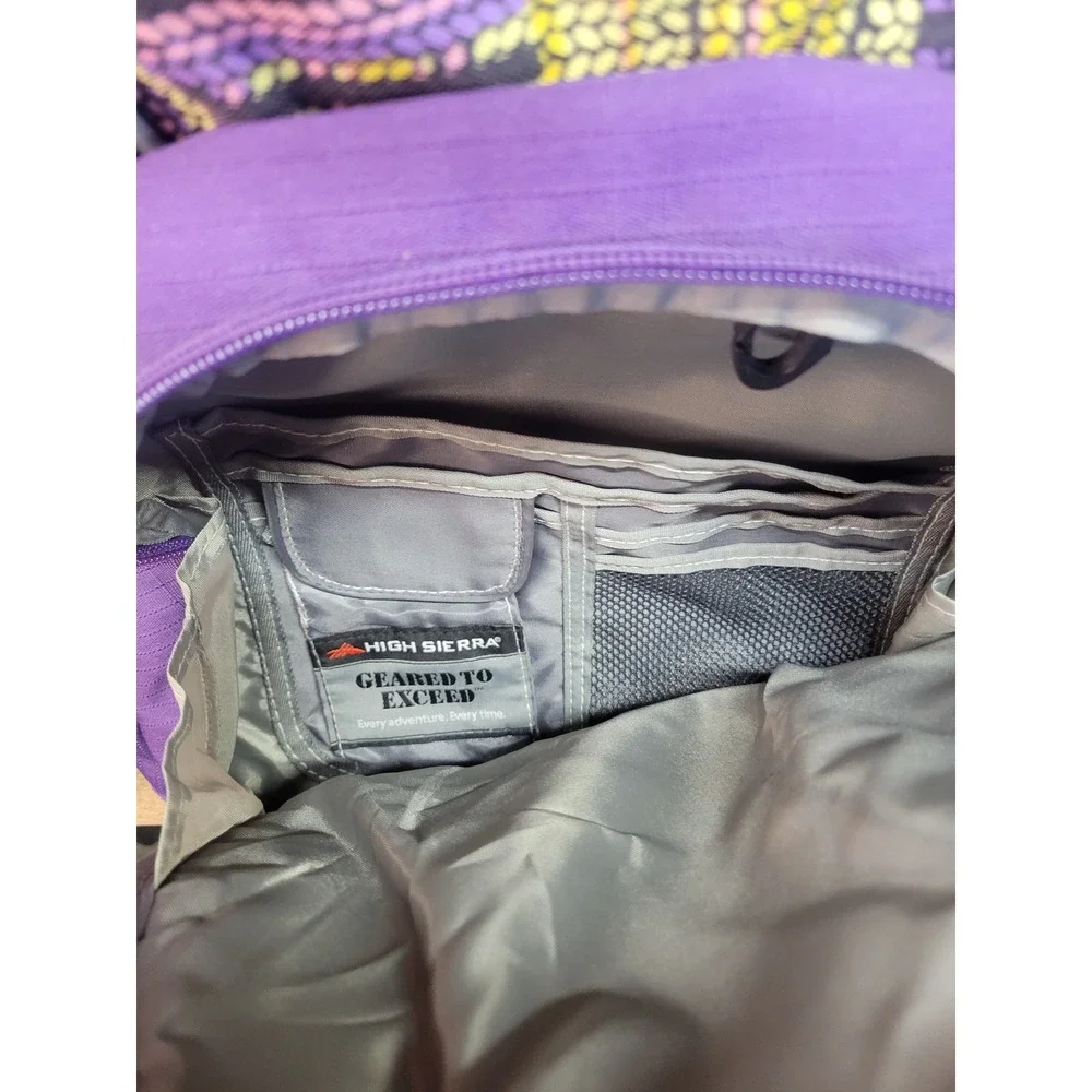 High Sierra‎ Purple Backpack Wheeled Rolling Laptop Travel School Bag